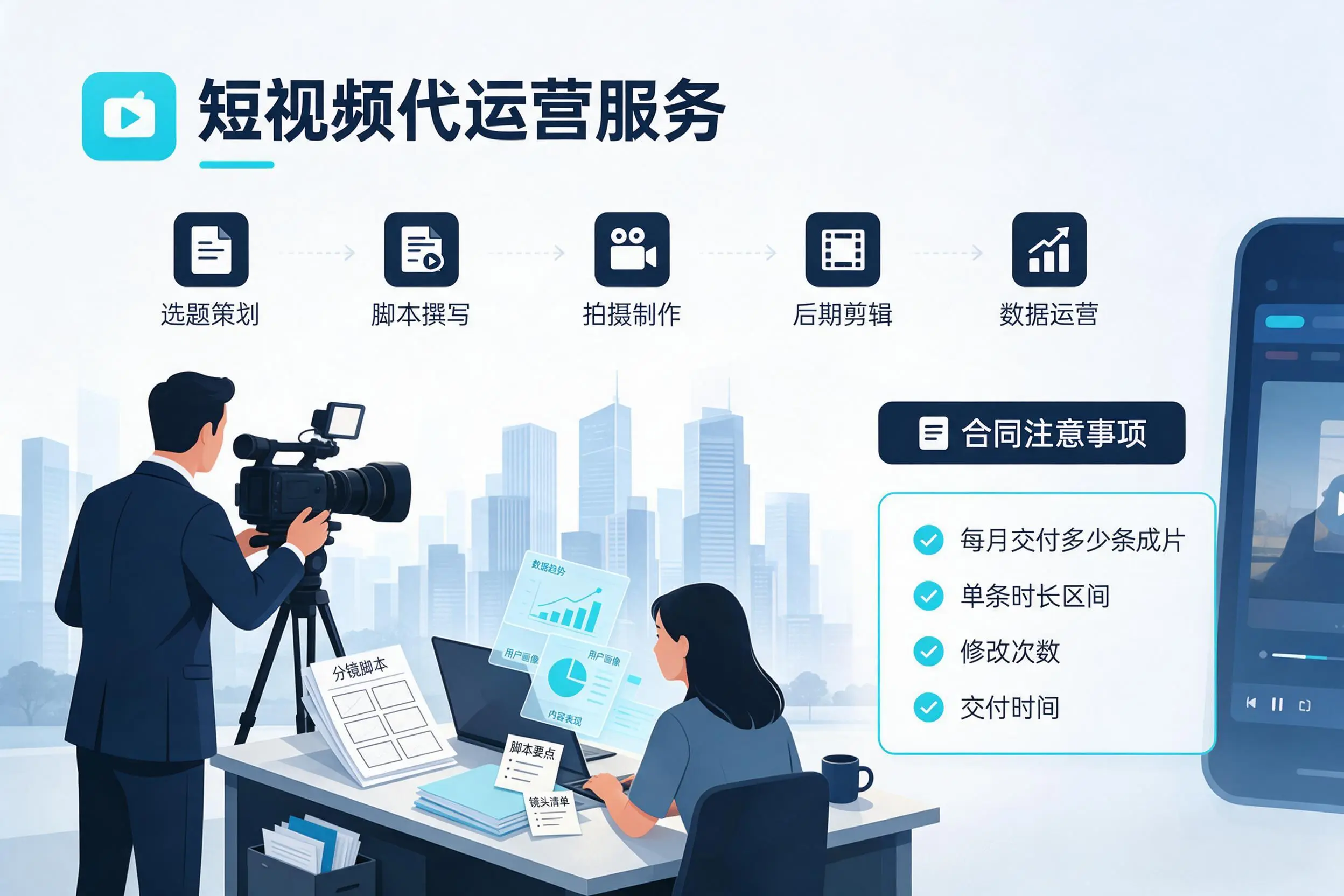 短视频代运营包含哪些服务?图木舒克企业常见问题科普
