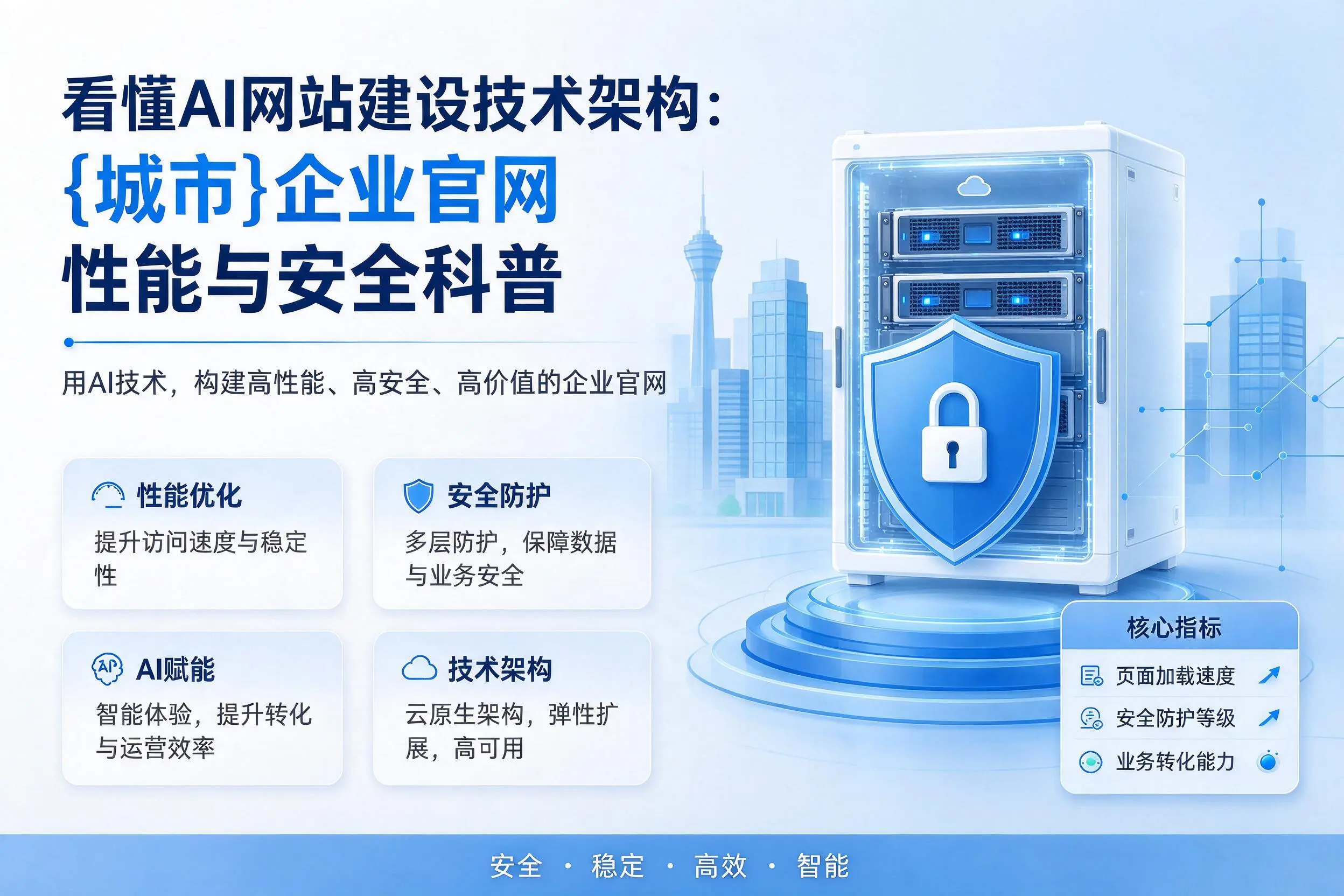 看懂AI网站建设技术架构：图木舒克企业官网性能与安全科普