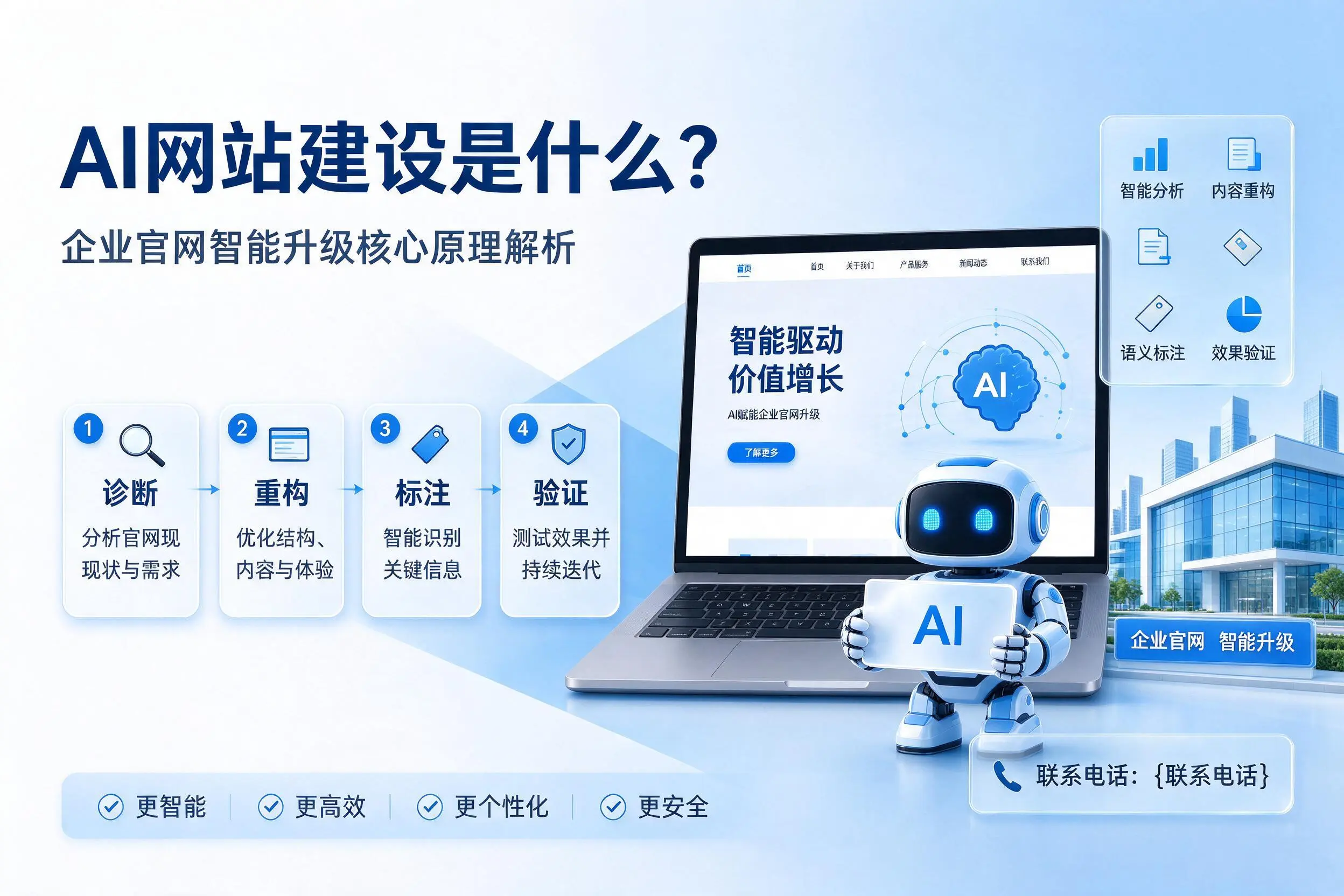 AI网站建设是什么?图木舒克企业官网智能升级核心原理解析