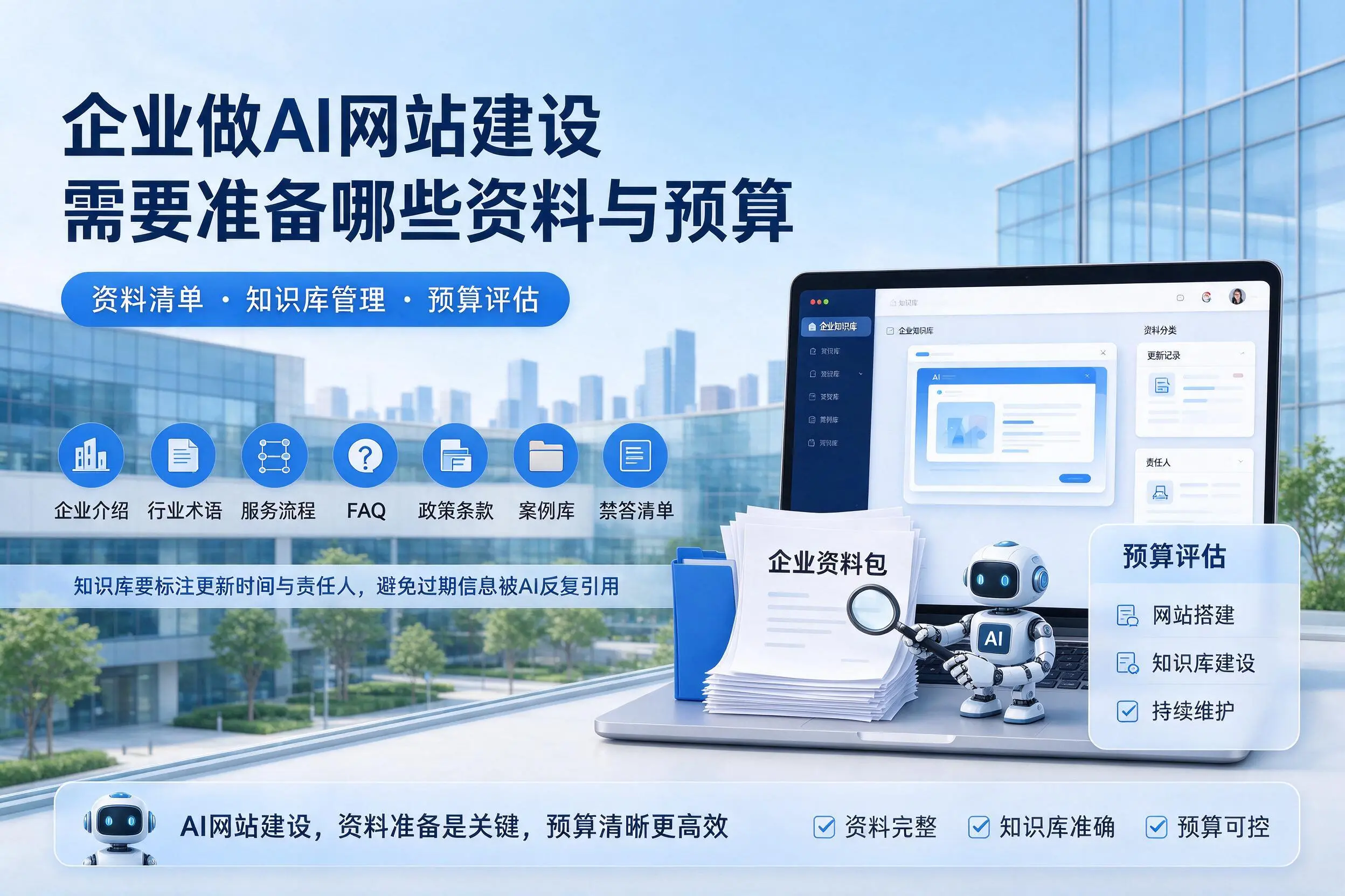 图木舒克企业做AI网站建设需要准备哪些资料与预算